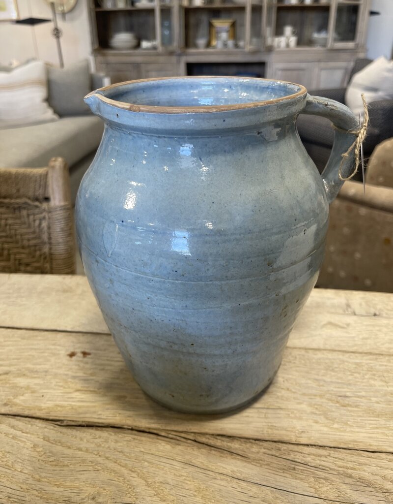 Cottage Crafted Jug, Tall, Light Blue