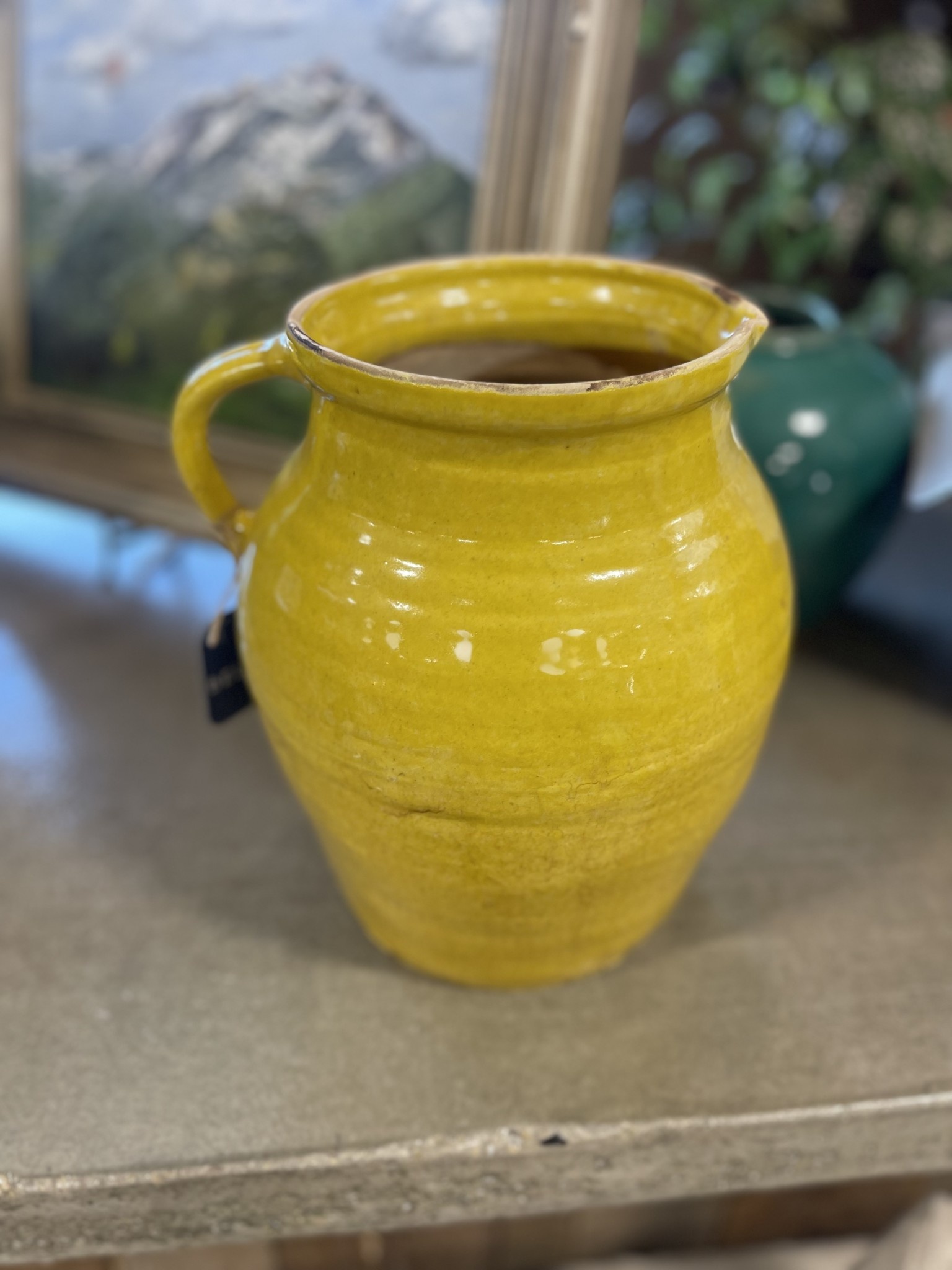 【CFCL】POTTERY TOP4 yellow Cottage Crafted Jug, Tall, Yellow - Beljar Home