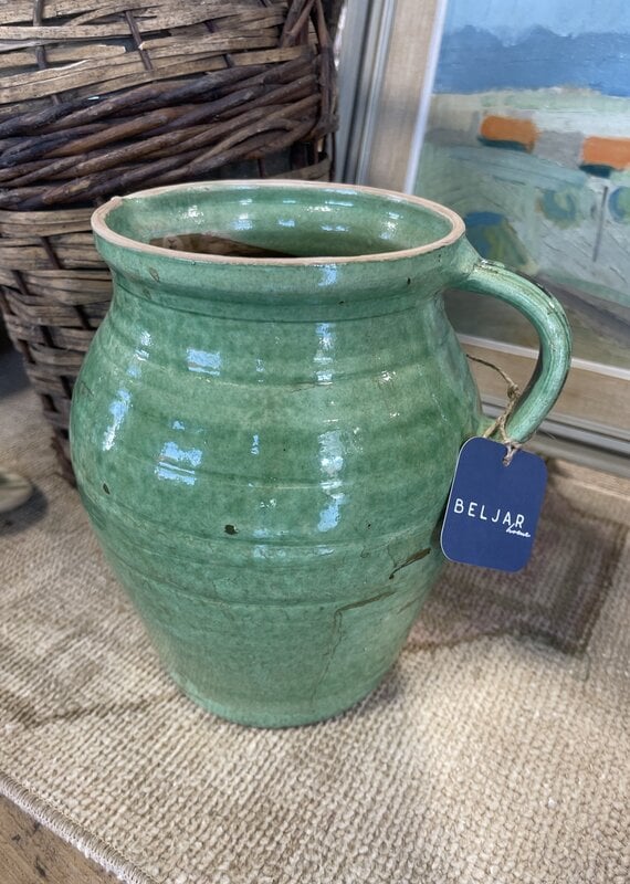 Cottage Crafted Jug - Tall Light Green