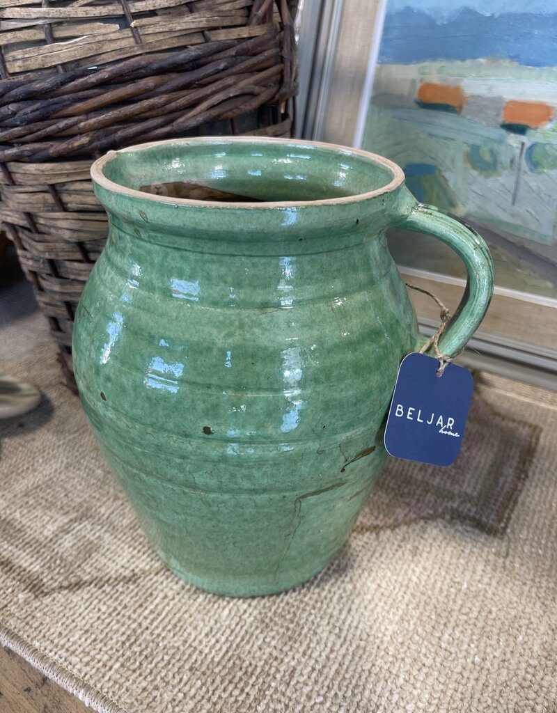 Cottage Crafted Jug - Tall Light Green