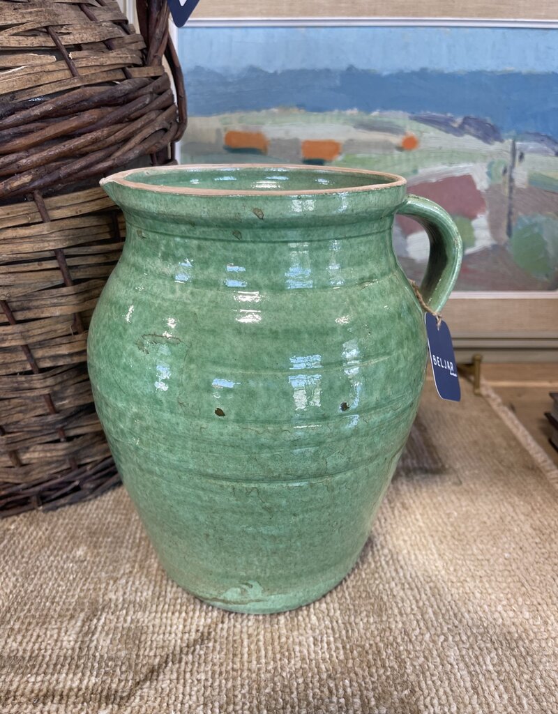 Cottage Crafted Jug - Tall Light Green