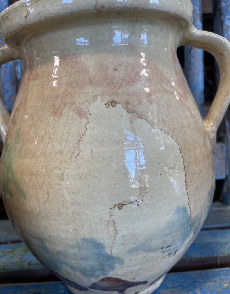 Cottage Crafted 2-Handle Jug, Majolica