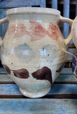 Cottage Crafted 2-Handle Jug, Majolica