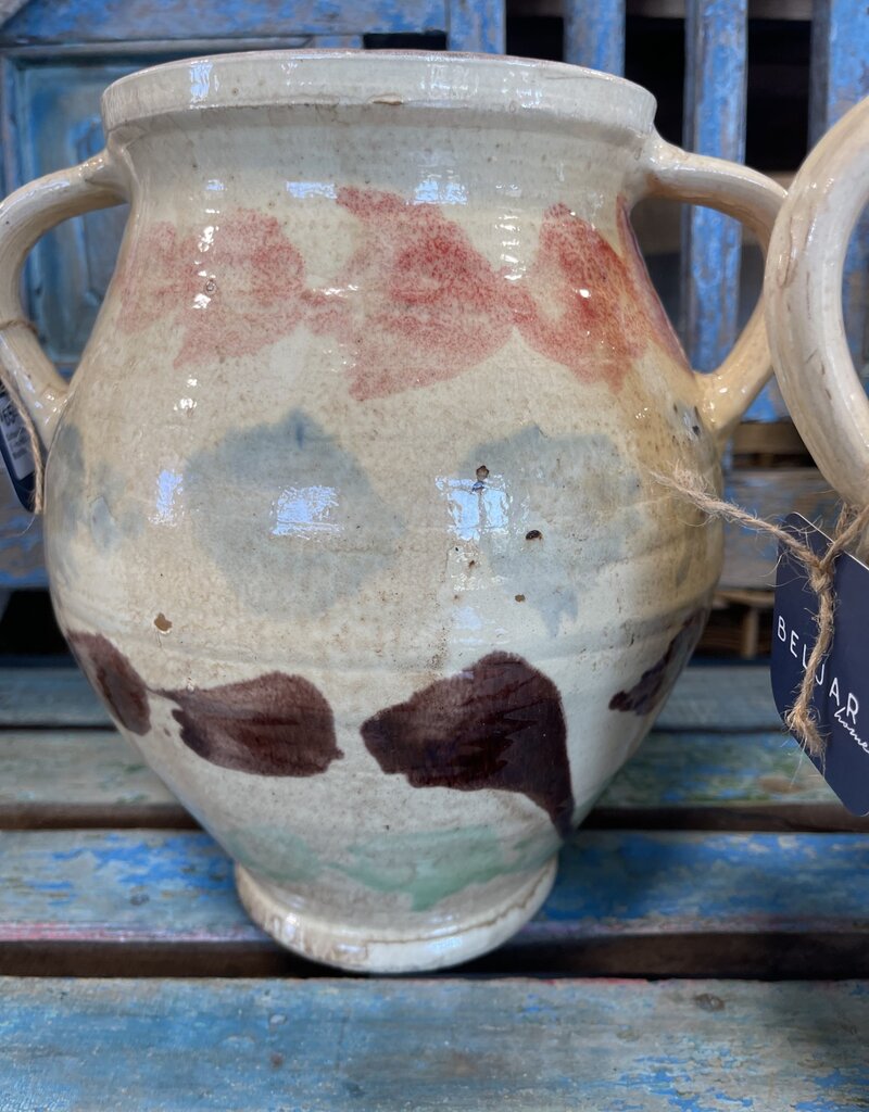 Cottage Crafted 2-Handle Jug, Majolica