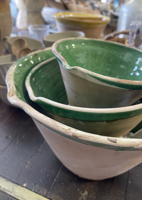 3 PIECE POTTERY -Light Green