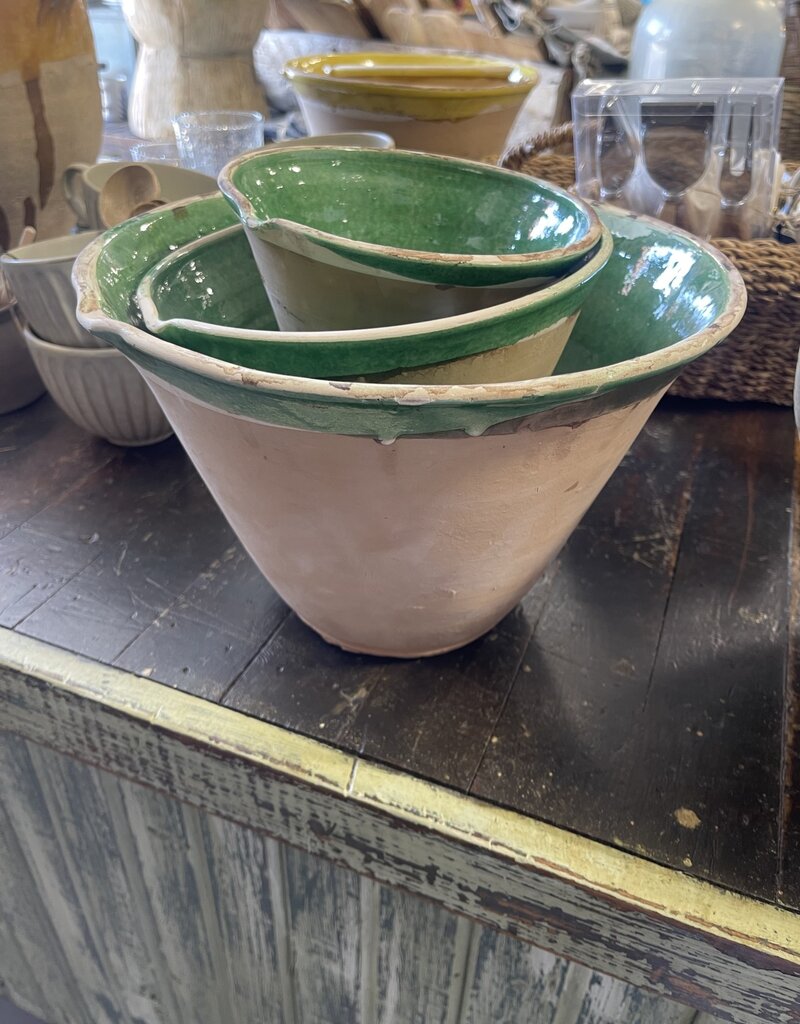 3 PIECE POTTERY -Light Green