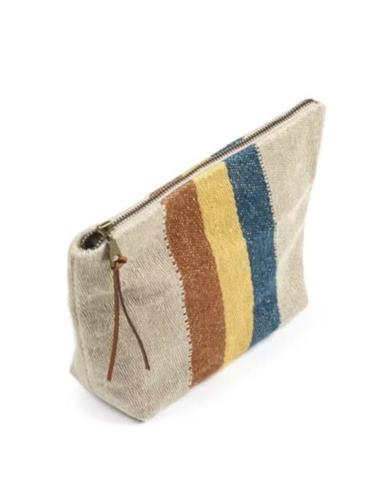 The Belgian Pouch Pouch 9"x6" Mercurio stripe