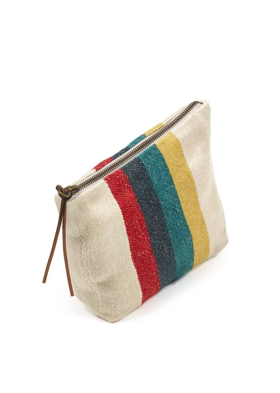 The  Belgian Pouch Pouch 9"x6" Summer stripe