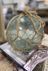 Glass Buoy with Net, Approx. 9'' dia