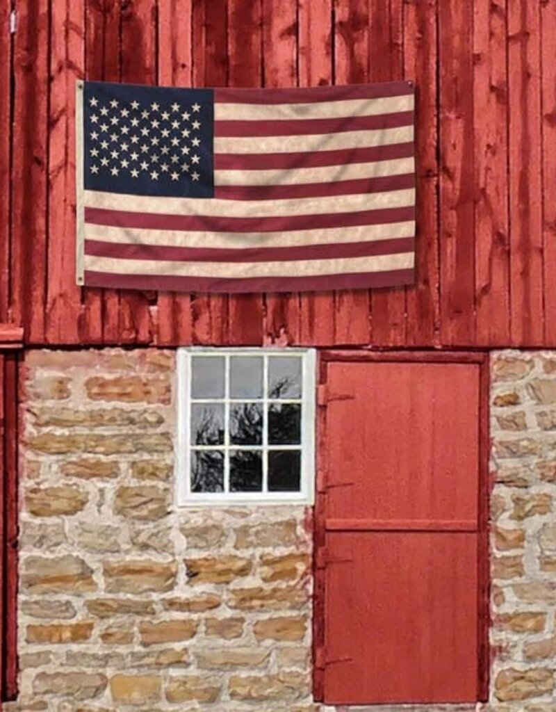 Vintage Look 3'x5' American Flag