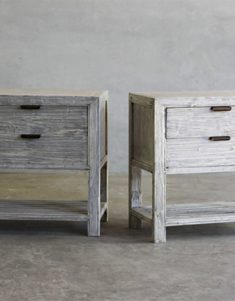 RECLAIMED ELM BEDSIDE CABINET