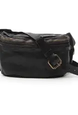 Desiree Cross Body Italian Leather Belt Bag in Black Italian Bags Maker Campomaggi