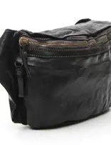 Desiree Cross Body Italian Leather Belt Bag in Black Italian Bags Maker Campomaggi