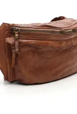 Campomaggi Desiree Cross Body Italian Leather Belt Bag in Cognac from Italian Bags Maker Campomaggi