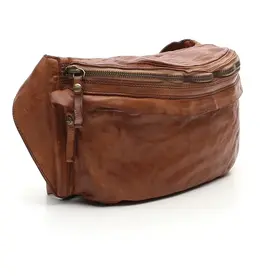 Campomaggi Desiree Cross Body Italian Leather Bag in Cognac