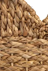 Braided Bankuan & Rattan Baskets w/ Scalloped Edge -Large