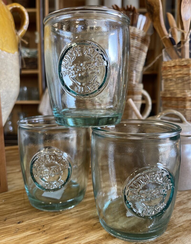 Recycled Bajo "Short" Drinking Glass to compliment our Alto and Conico Glasses and Carafes MADE IN SPAIN - 13.5 OZ