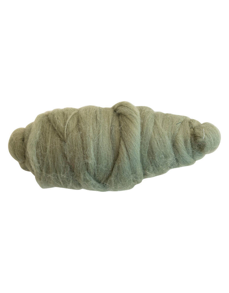 10 Yard Wool Felt Roving Yarn, Green