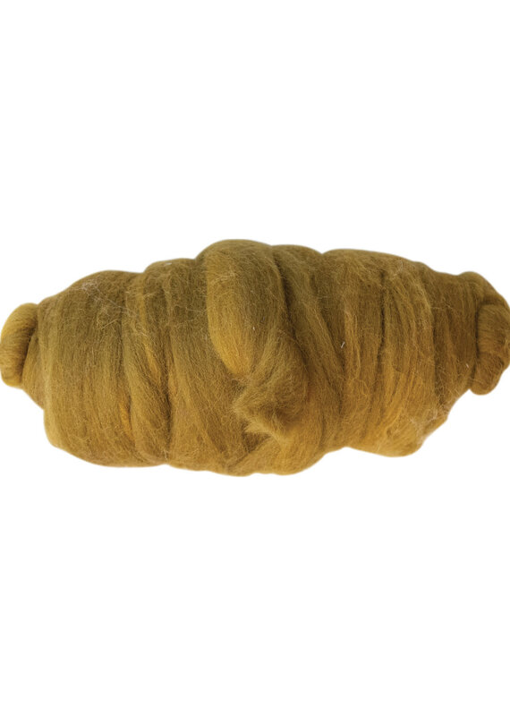 10 Yard Wool Felt Roving Yarn, Goldenrod