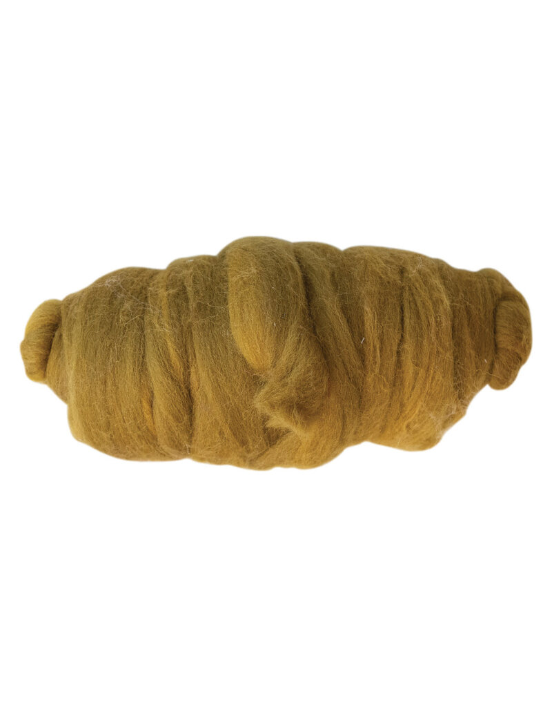 10 Yard Wool Felt Roving Yarn, Goldenrod