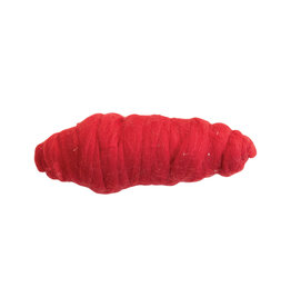 10 Yard Wool Felt Roving Yarn, Red