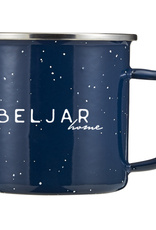 Beljar Brand Blue Metal Enamel-Dipped Mugs