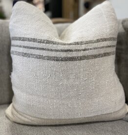 Grainsack Pillow -Mushroom Stripe