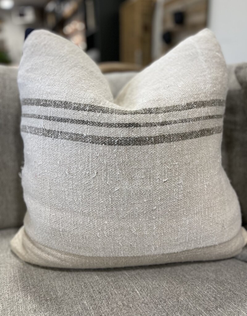 Grainsack Pillow -Mushroom Stripe