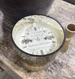 Small Radiant Glass Candle Balsam & Cedar