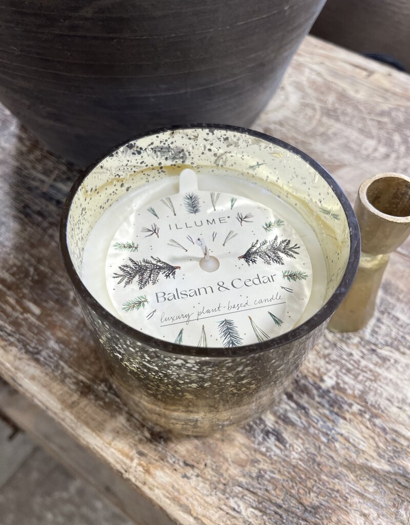 Small Radiant Glass Candle Balsam & Cedar