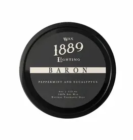 1889 Wax Lighting Baron 4oz Tin Candle