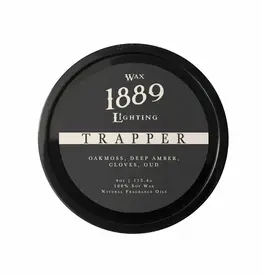 1889 Wax Lighting Trapper 4oz Tin Candle