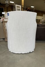 Victoria Swivel Glider Chair with Desert Linen Natural Slip Cover