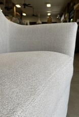 Victoria Swivel Glider Chair with Desert Linen Natural Slip Cover