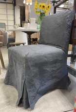 Slipcovered Chair w/Recycled Tarp Charcoal Grey