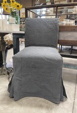 Slipcovered Chair w/Recycled Tarp Charcoal Grey