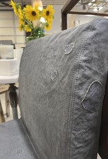 Slipcovered Chair w/Recycled Tarp Charcoal Grey