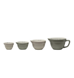 Batter Bowl Shaped Measuring Cups, Grey colors, Set of 4