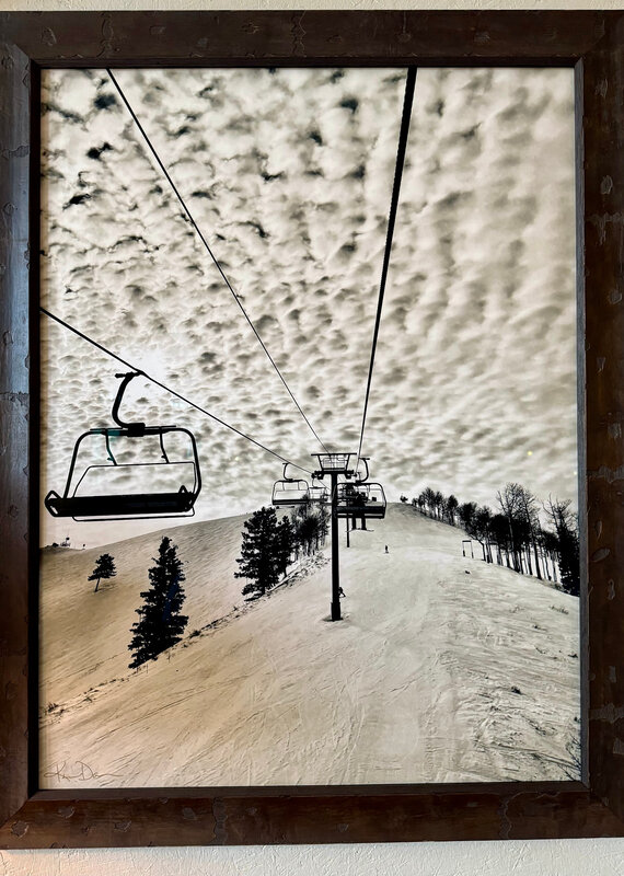 "Lift over Amy's Ridge #1" by Kim Daw - 45.5 x 35.5 - Giclee Print