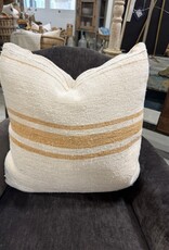 French Grain Sack Pillows with 100% Down Insert