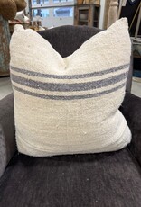 French Grain Sack Pillows with 100% Down Insert
