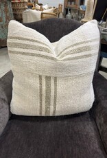 French Grain Sack Pillows with 100% Down Insert