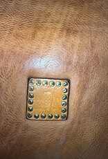 Handmade Leather Italian Market Bag in Cognac - Large
