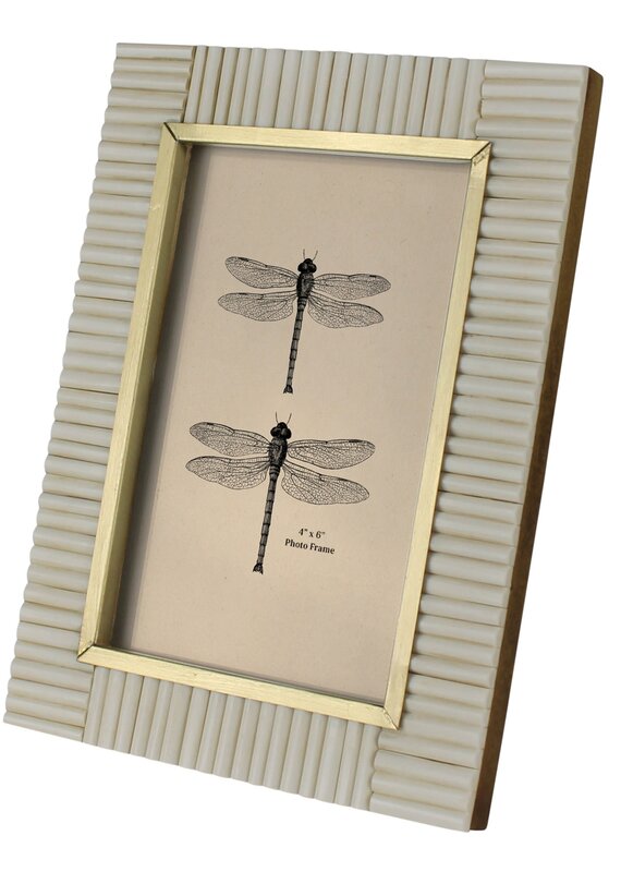 Picture Frame, Resin & Brass - 4x6