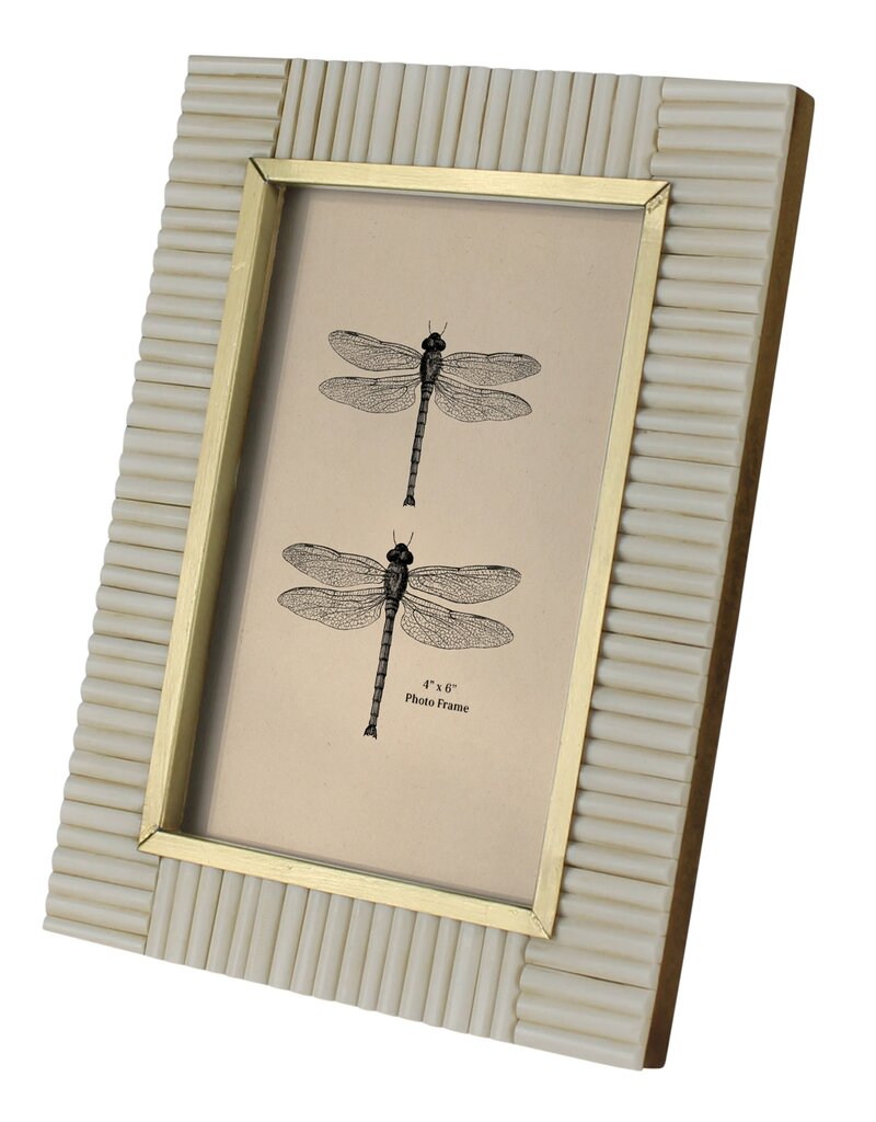 Picture Frame, Resin & Brass - 4x6