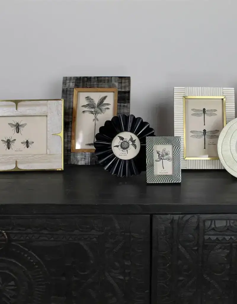 Picture Frame, Resin & Brass - 4x6