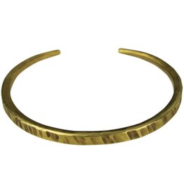 Bracelet, Hammered Brass