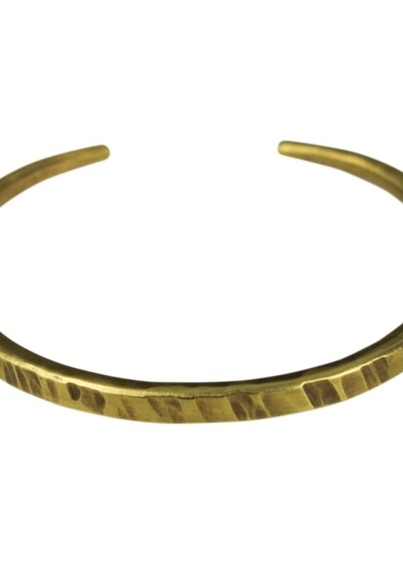 Bracelet, Hammered Brass