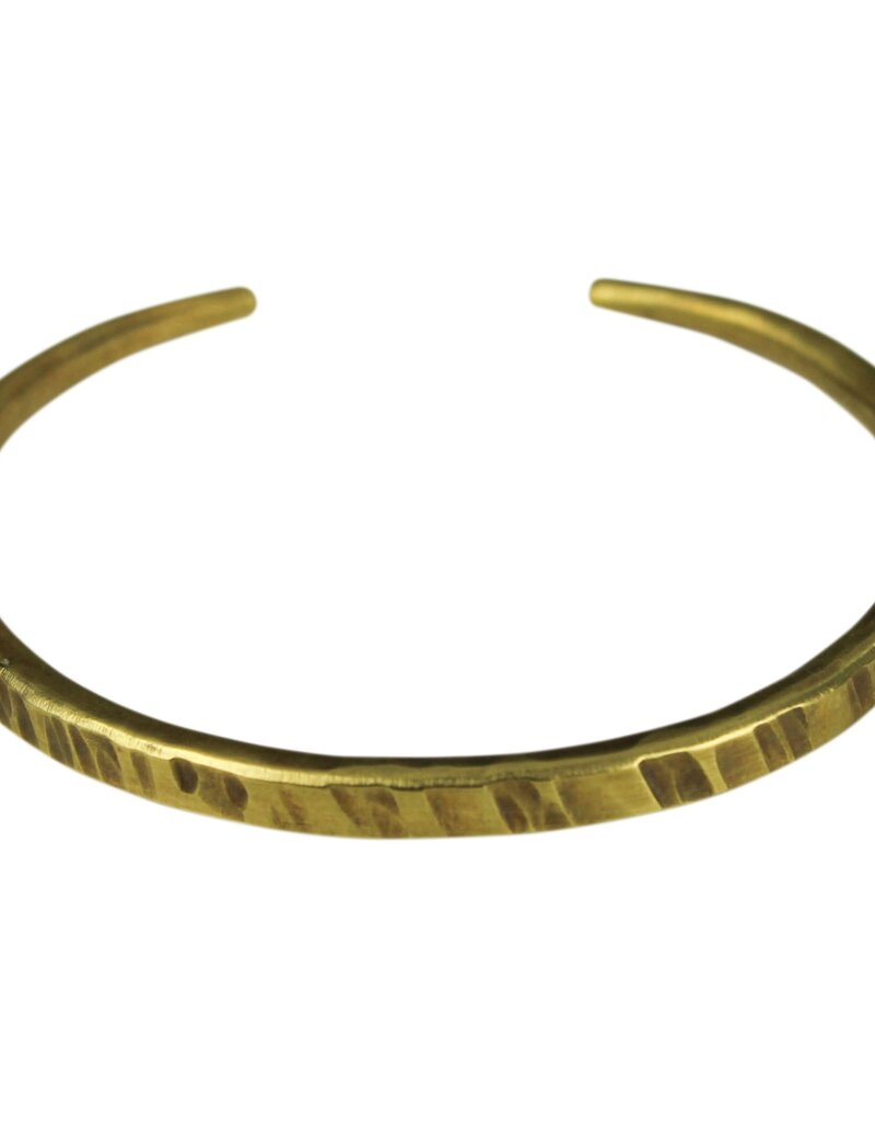 Bracelet, Hammered Brass