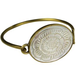 Zahara Bracelet, Mother of Pearl Flower